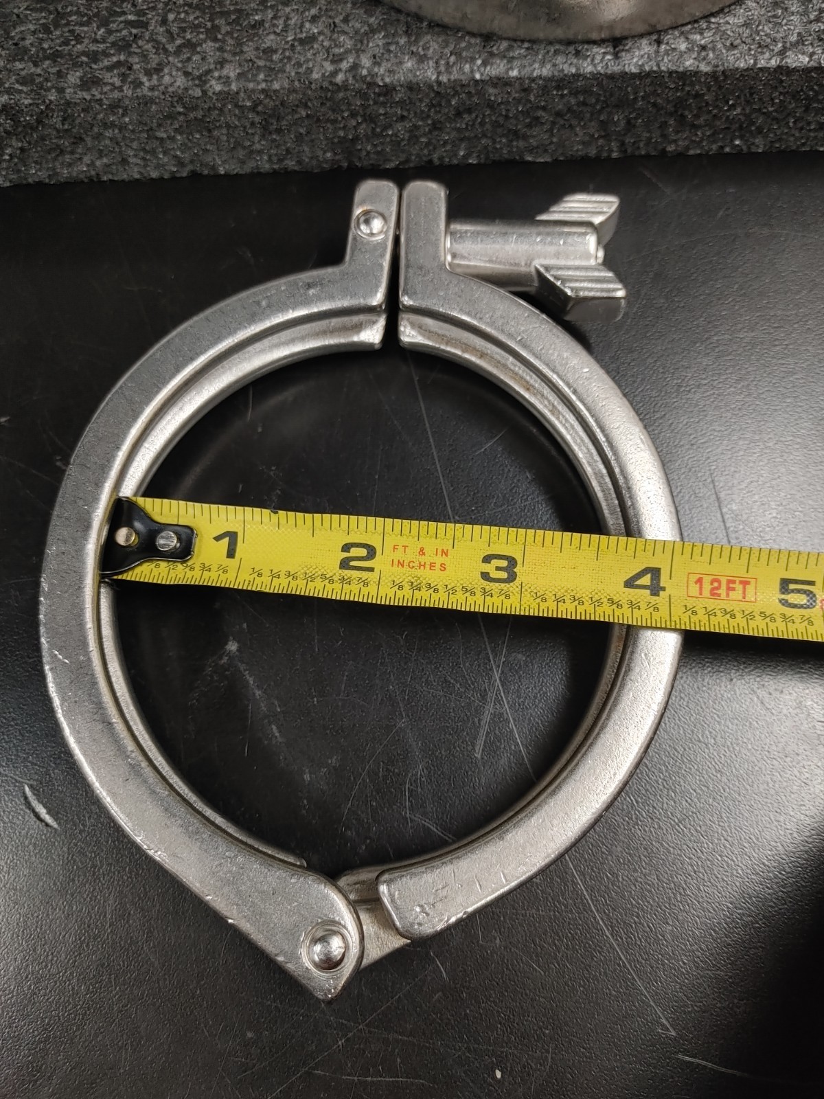 Assorted Lot of 4 Single Hinge Sanitary Tri Clamp