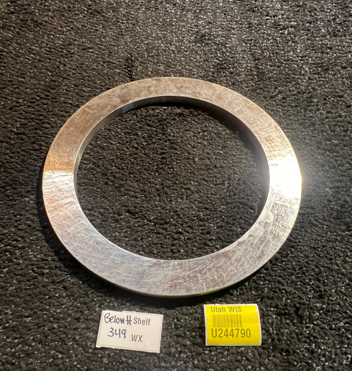 Mild Steel Spacer Ring 12″ Outer Dia x 0.5″ Thick, Silver 64858-01 051932X0013
