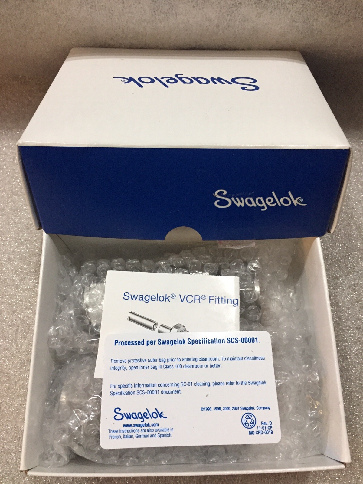 NEW SWAGELOK SS-1610-61 TUBE FITTING BULKHEAD UNION 1” TUBE OD.