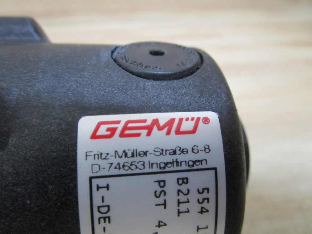 Gemu 554 15D 137991 3 Angle Seat Globe Valve 55415D1379913
