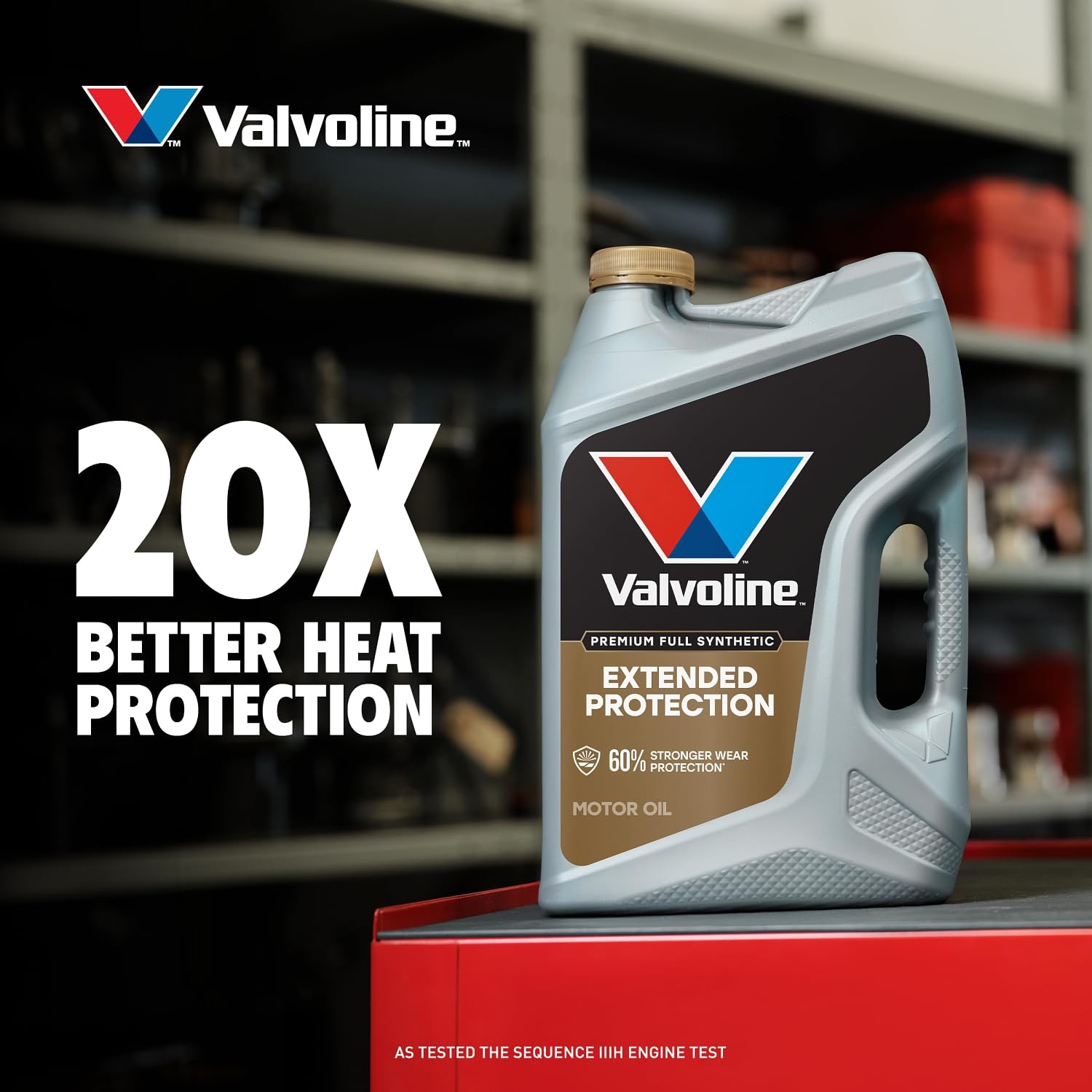 Valvoline Extended Protection Full Synthetic Motor Oil SAE 0W-20 5 5 QT, Gold