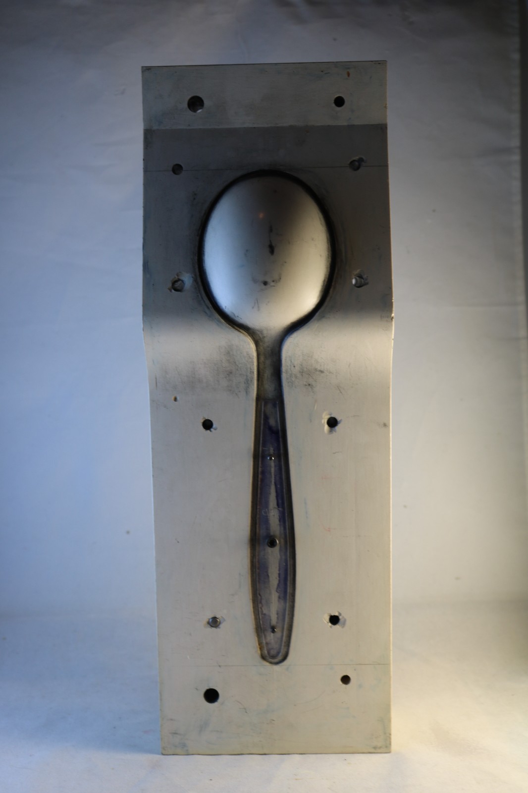 Industrial Aluminum Foundry Mold 13LB Prototype Spoon Casting Brutalist Chic Art