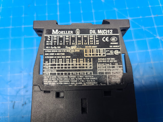 Moeller 22A 3P 24 VDC Coil Contactor DILM 12-10