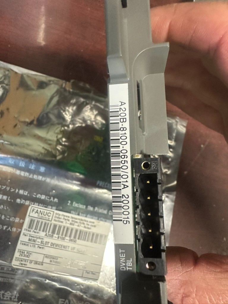 Fanuc A20B-8100-0650, Mini Slot Devicenet I/F Slave New in Bag, Priority Mail