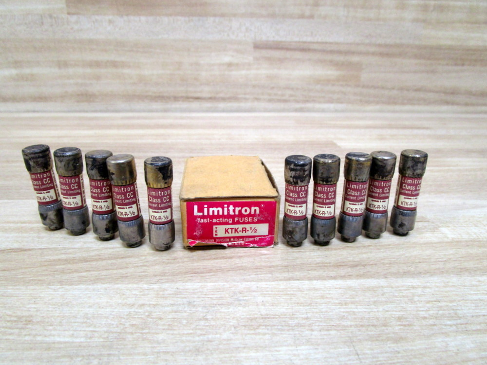 Bussmann KTK-R-1/2 Limitron Fuse KTKR12 (Pack of 10)
