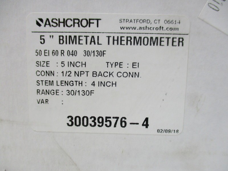 ASHCROFT 50-EI-60-R-040-30/130F NSMP