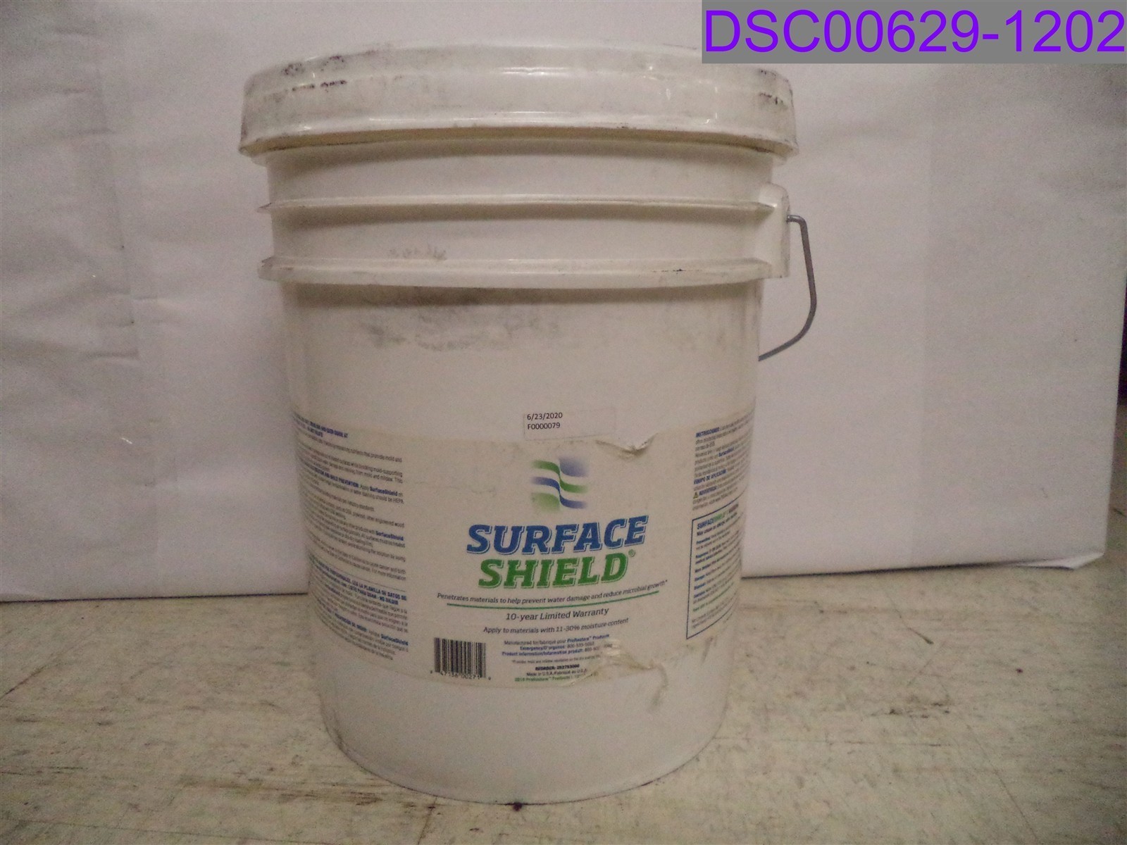 5 Gallon Bucket Surface Shield Prevent Water Damage/Reduce Microbial Growth