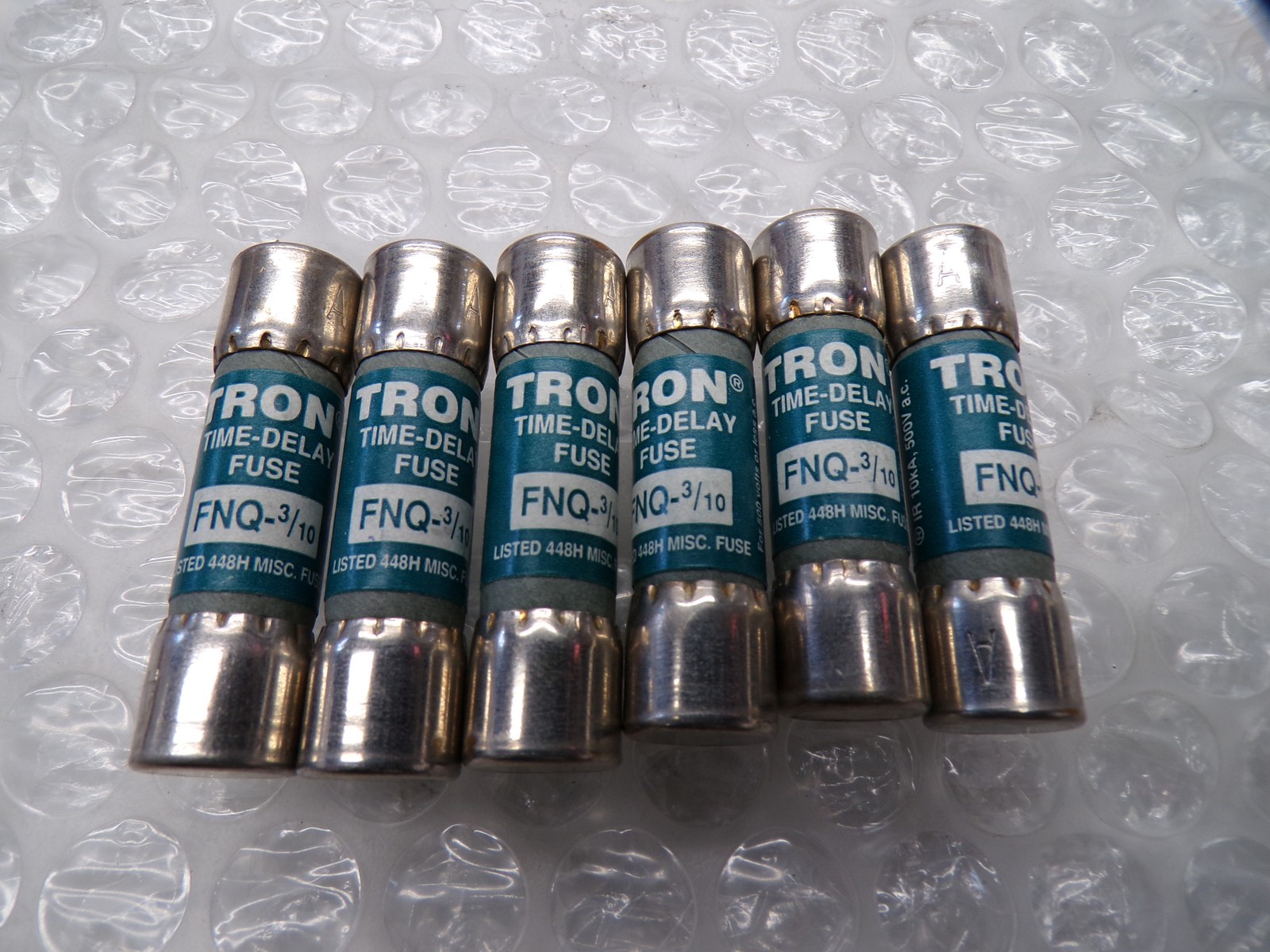 TRON FNQ-3/10 FUSE LOT OF 6 NSNP