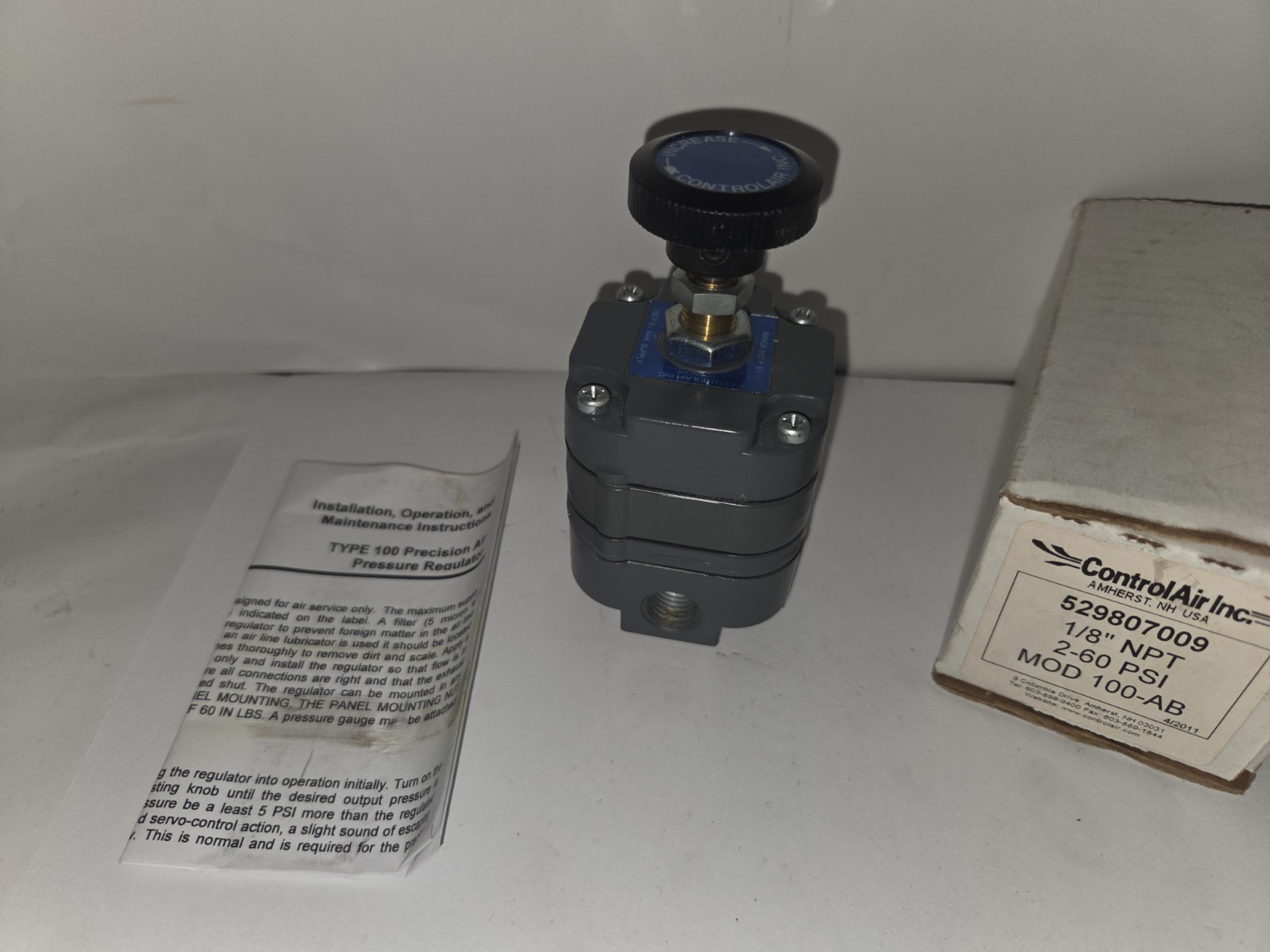 NEW GENUINE CONTROLAIR 529807009 1/8″ NPT 2-60 PSI MOD 100-AB, NEW OTHER