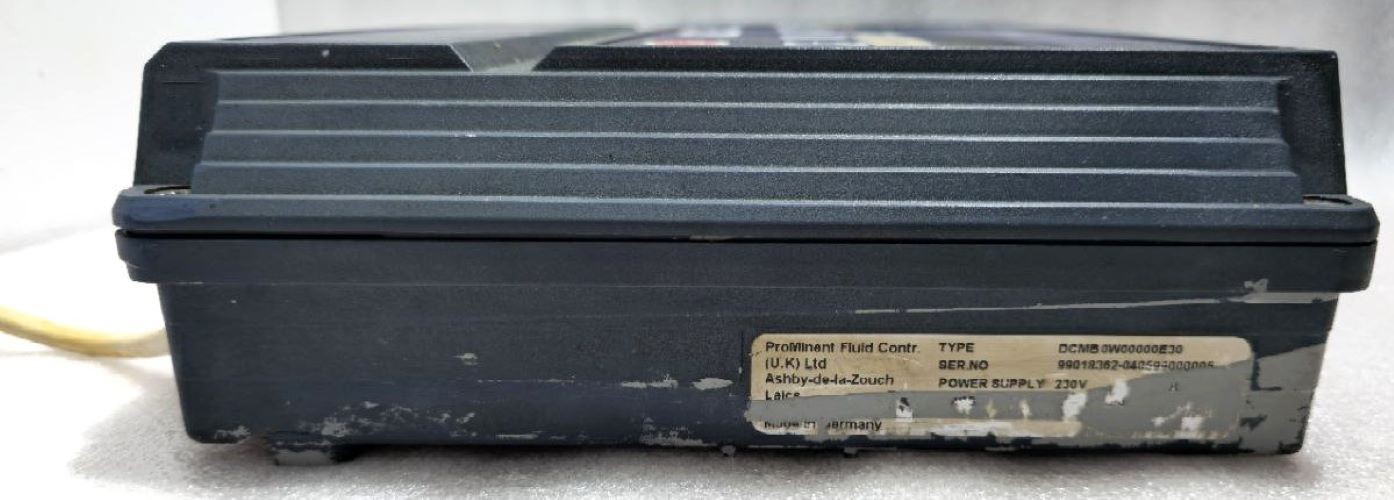 DULCO MARINE PROMINENT FLUID CONTROL DCMB 0W00000E30 SR NO.99018362-040599 230V