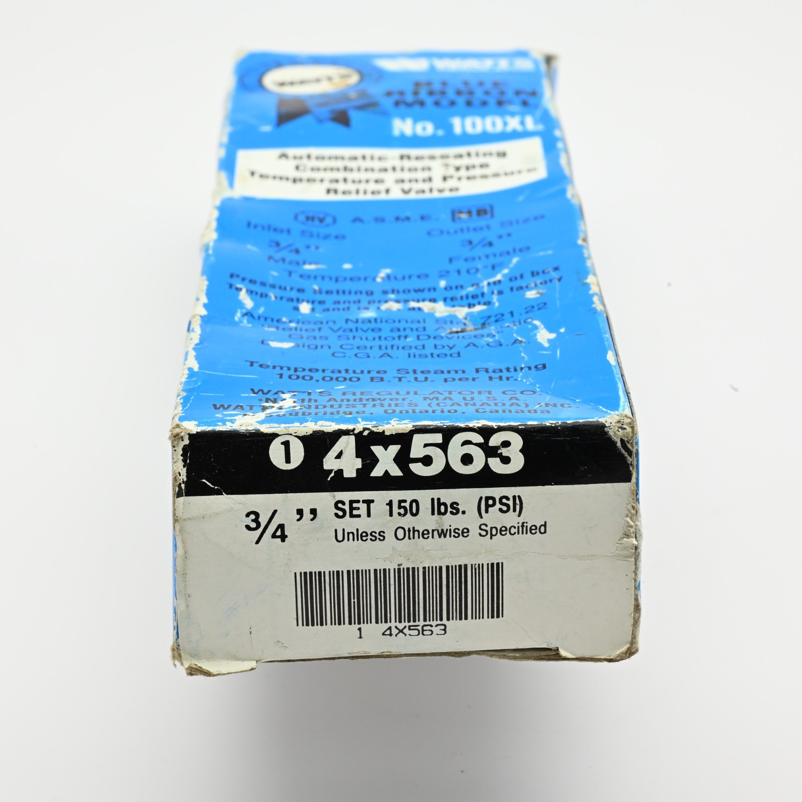 Watts Regulator M7 STD.Z21.22 3/4in Relief Valve 150PSI 210F