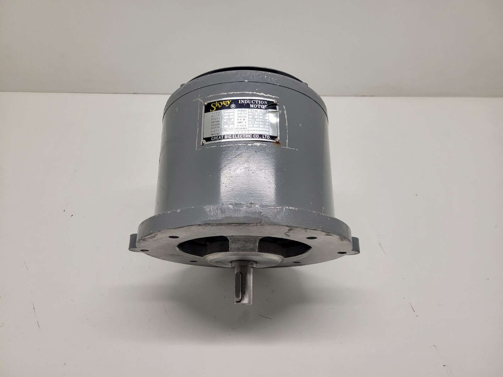 NEW OLD STOCK! SKYEY 2HP 4P 3PH 1720RPM 220/440V INDUCTION MOTOR 37535