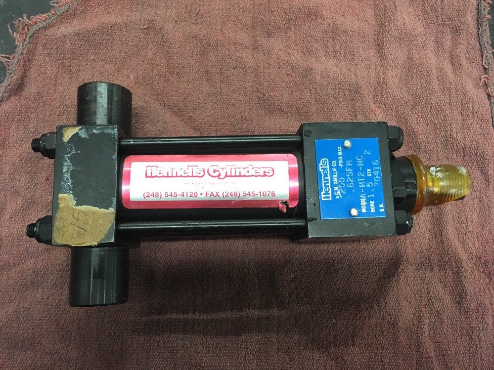 HENNELLS HA-MT2-NC PNEUMATIC CYLINDER 1.5″ BORE 2 STROKE 250 psi NEW USA