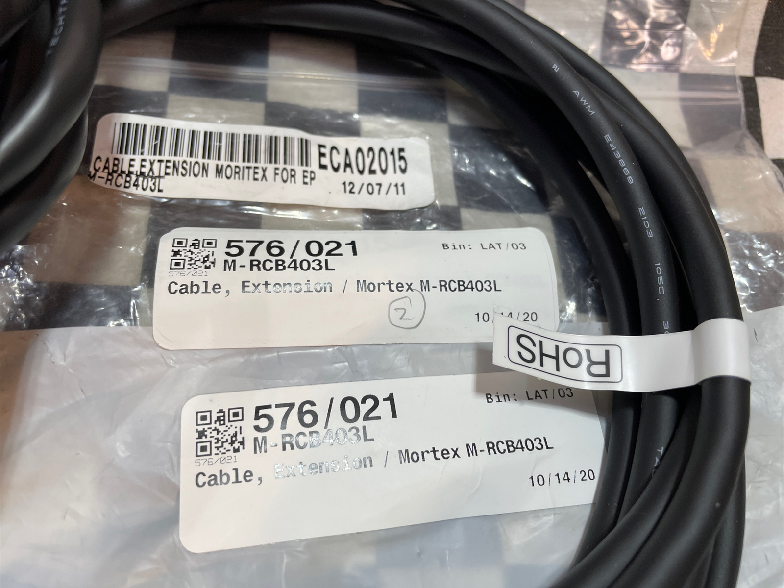 3x MORITEX Extension cables for the MG-Wave, M-RCB403L, Shipsameday#1552F20