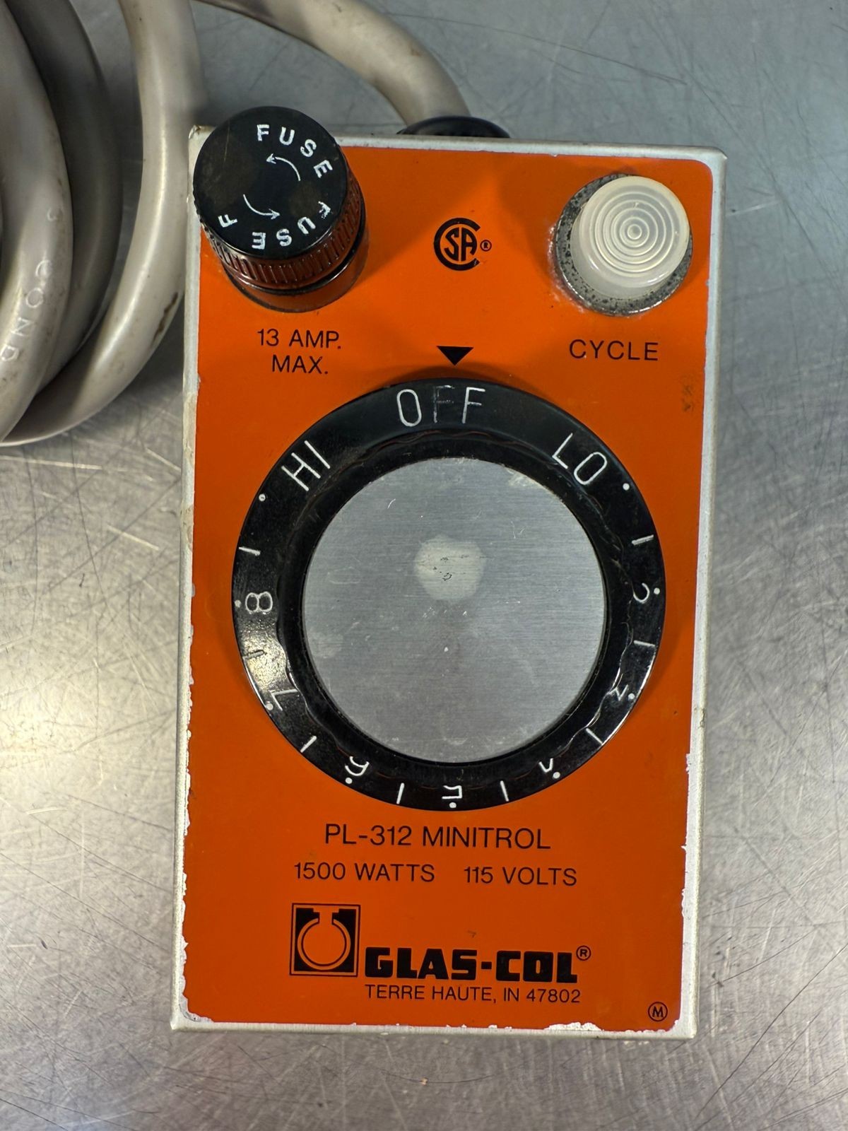 Glas-Col PL-312 Minitrol 1500W 115V (3.4.5)