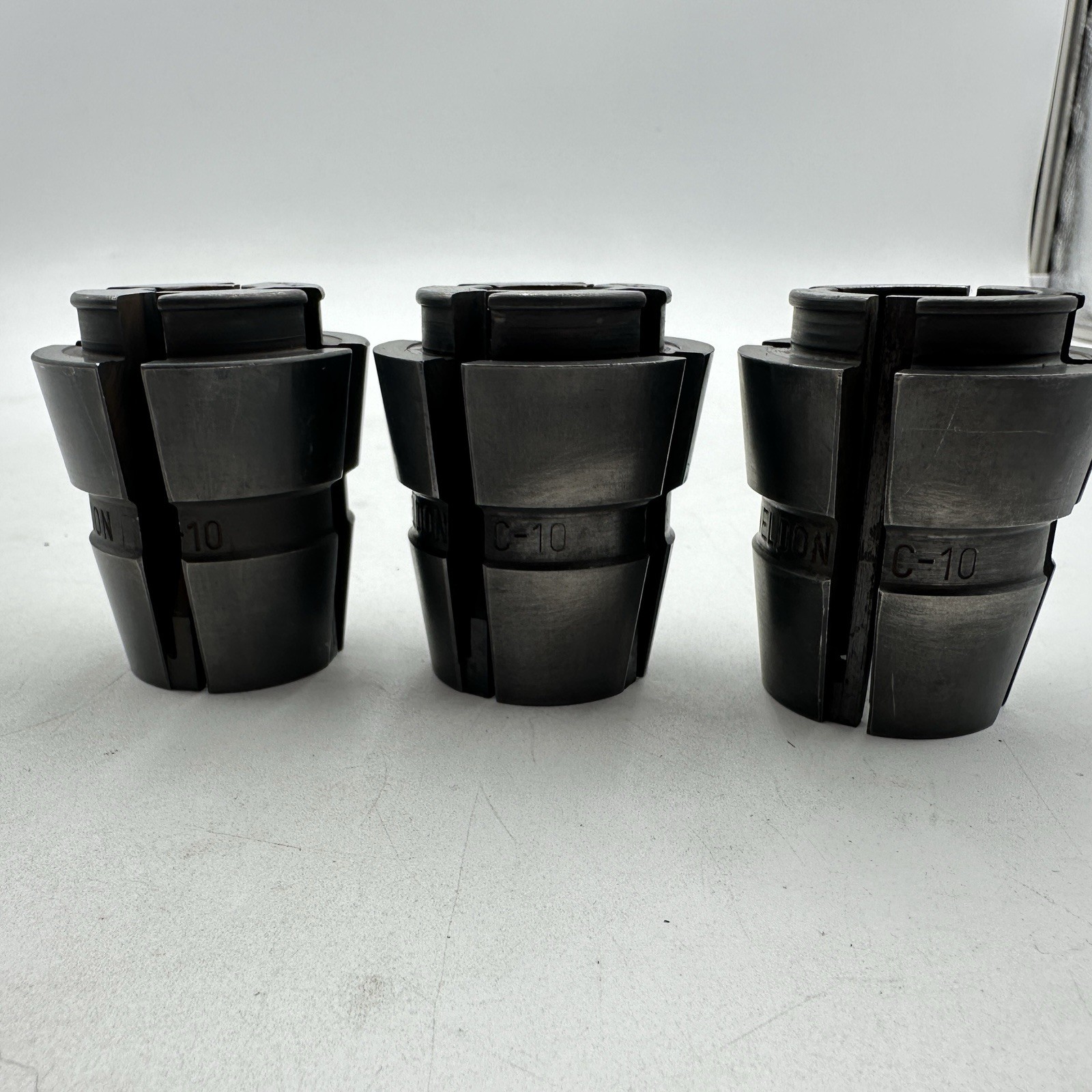 Lot of 3 Weldon C10 Collets C-10 Size 5/8″, 3/4″, 1″ – 96-194, 96-195, 96-197