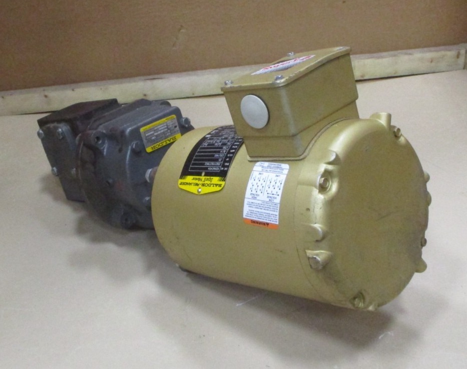 Baldor Motor and Gear Box 1750 RPM Max. Input H.P. 1.1 Ratio 5:1 A9043HM