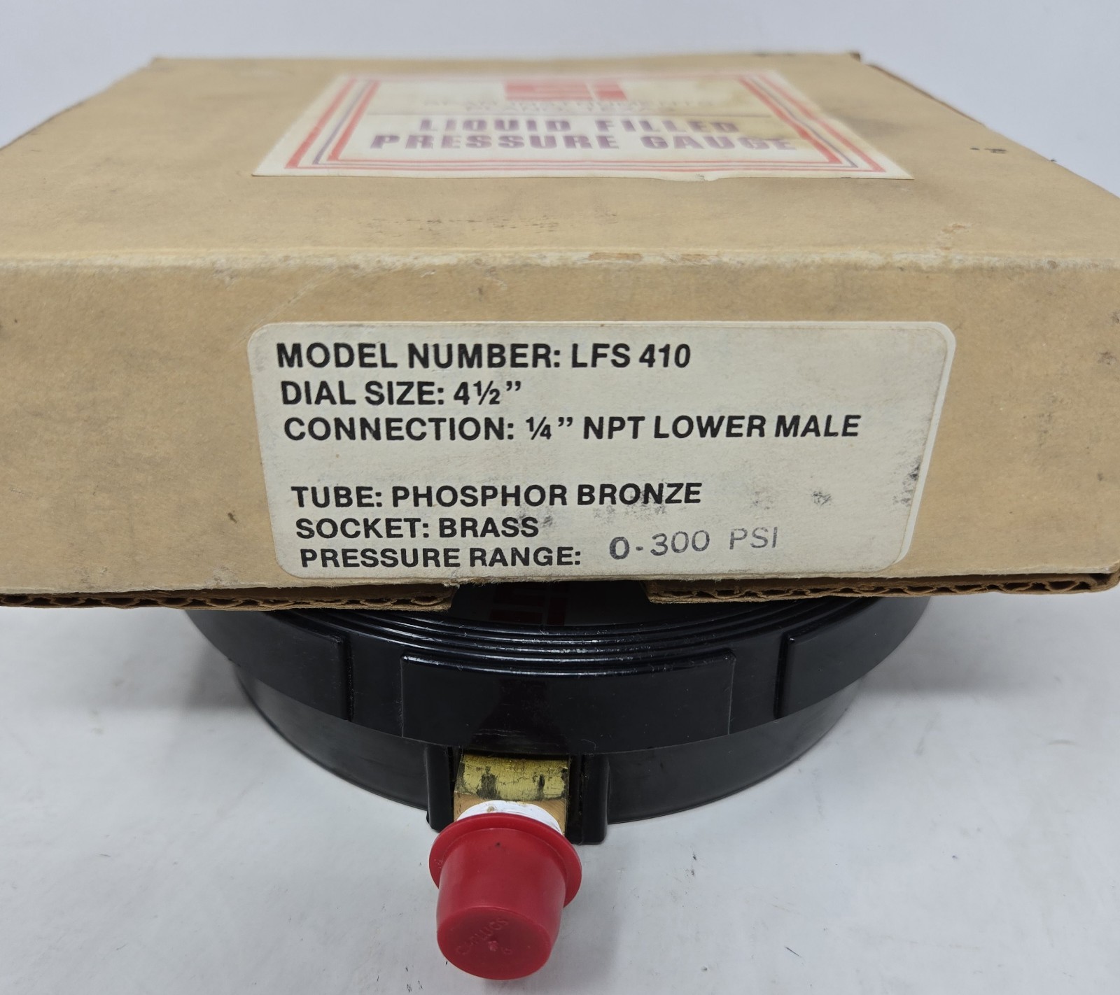 SPAN INSTRUMENTS LFS410 PRESSURE GAUGE 0-160PSI 21-0012-05 Liquid Filled
