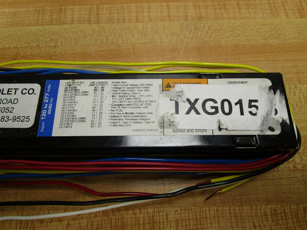 American UltraViolet TXG015B Ballast