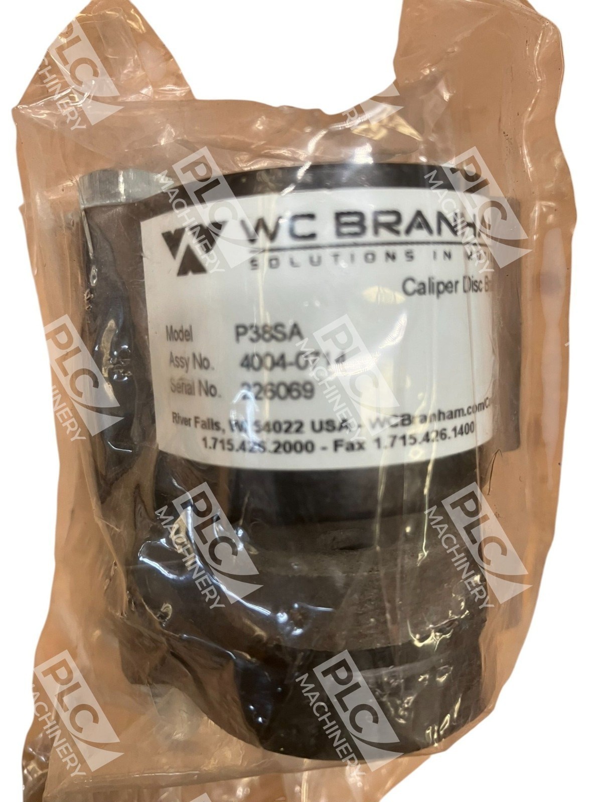 WC Branham 4004-0714 Caliper Brake Disc P38SA