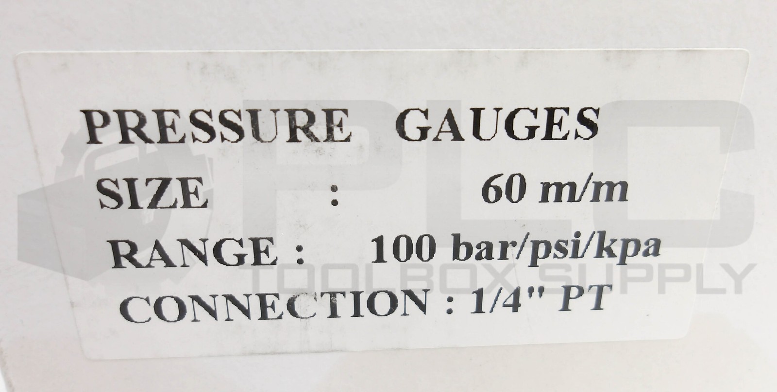 NEW MFG 20150518 PRESSURE GAUGE 100 BAR 0-1500PSI