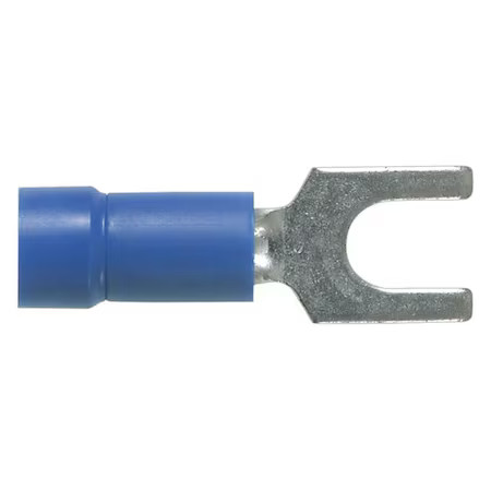 Panduit Pv14-8F-C Fork Terminal, #8 Stud Size, 14 Awg, 600 V, Vinyl Insulated,