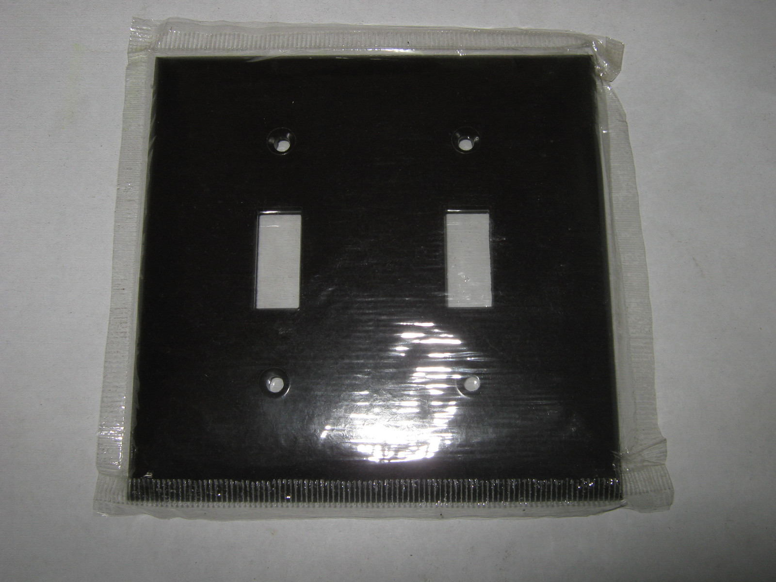 Slater S-91072 Two Gang Brown Wall Plate, New