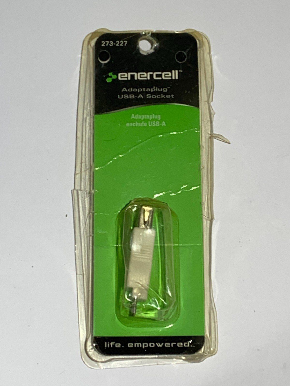 Enercell 273-0227 Adaptaplug Female USB-A Socket (Open Box Packaging)