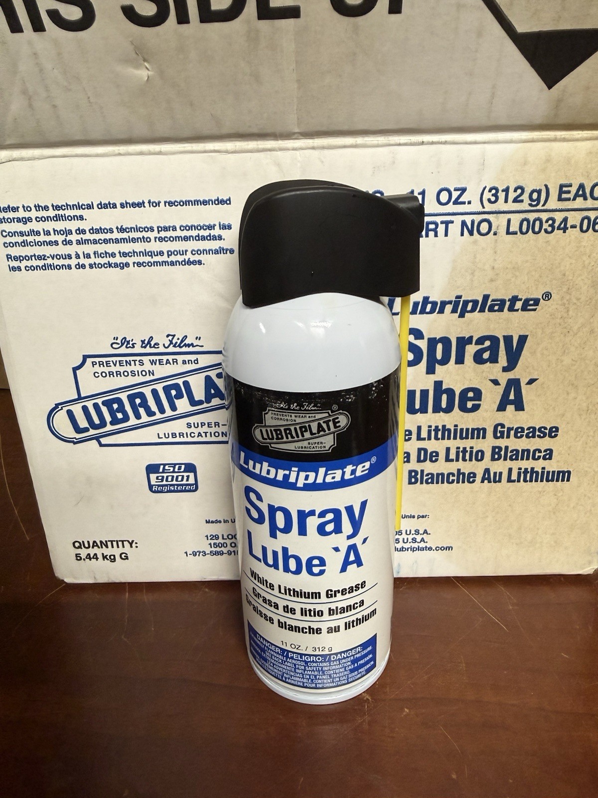 Lubriplate L0034-063 Spray Lube “A” White Lithium Grease 11oz Can – Case of 9