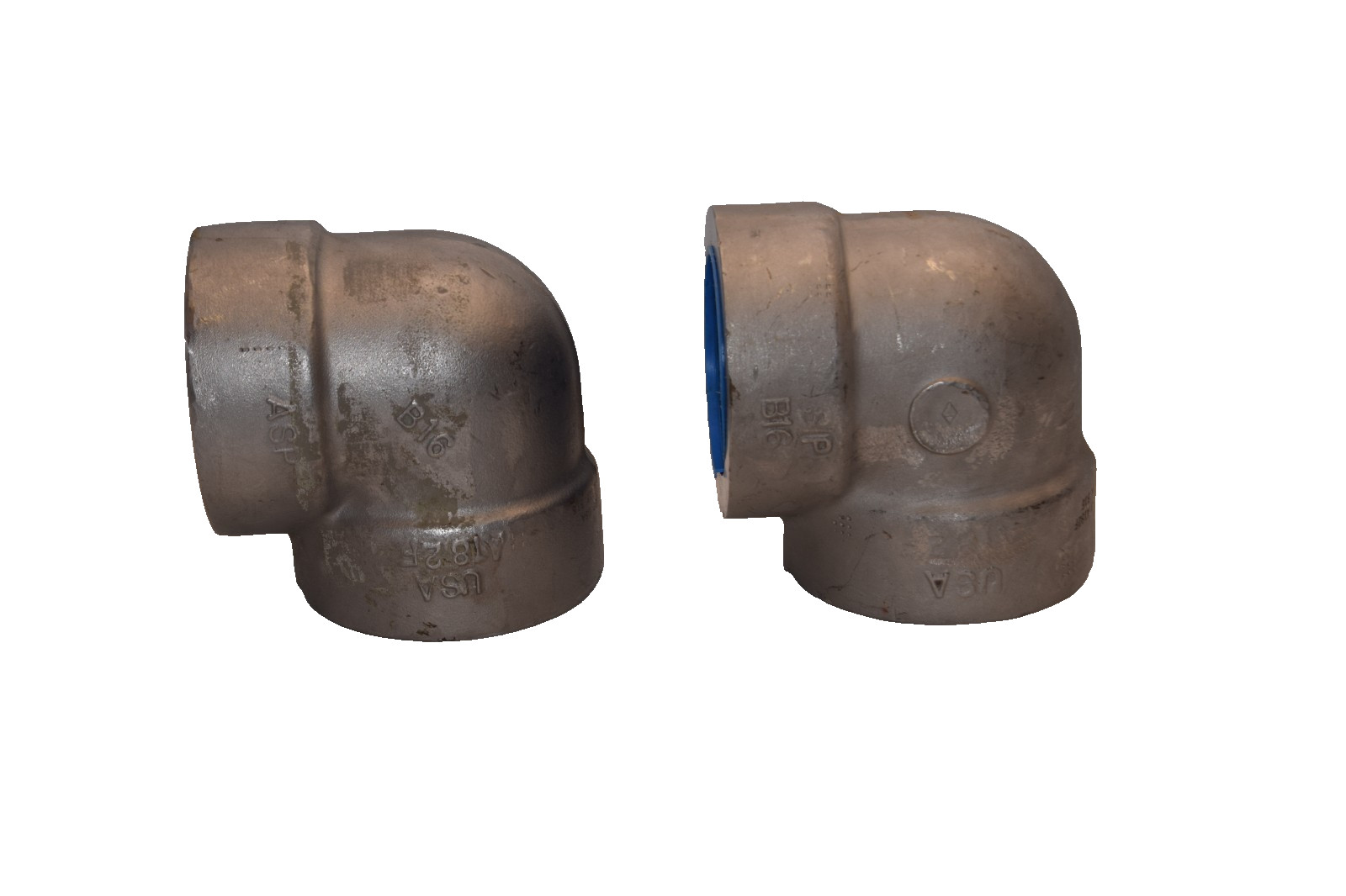 ASP A182F B16 2″ Stainless Steel 90 Degree Socket Connect Elbow (New – Lot of 2)