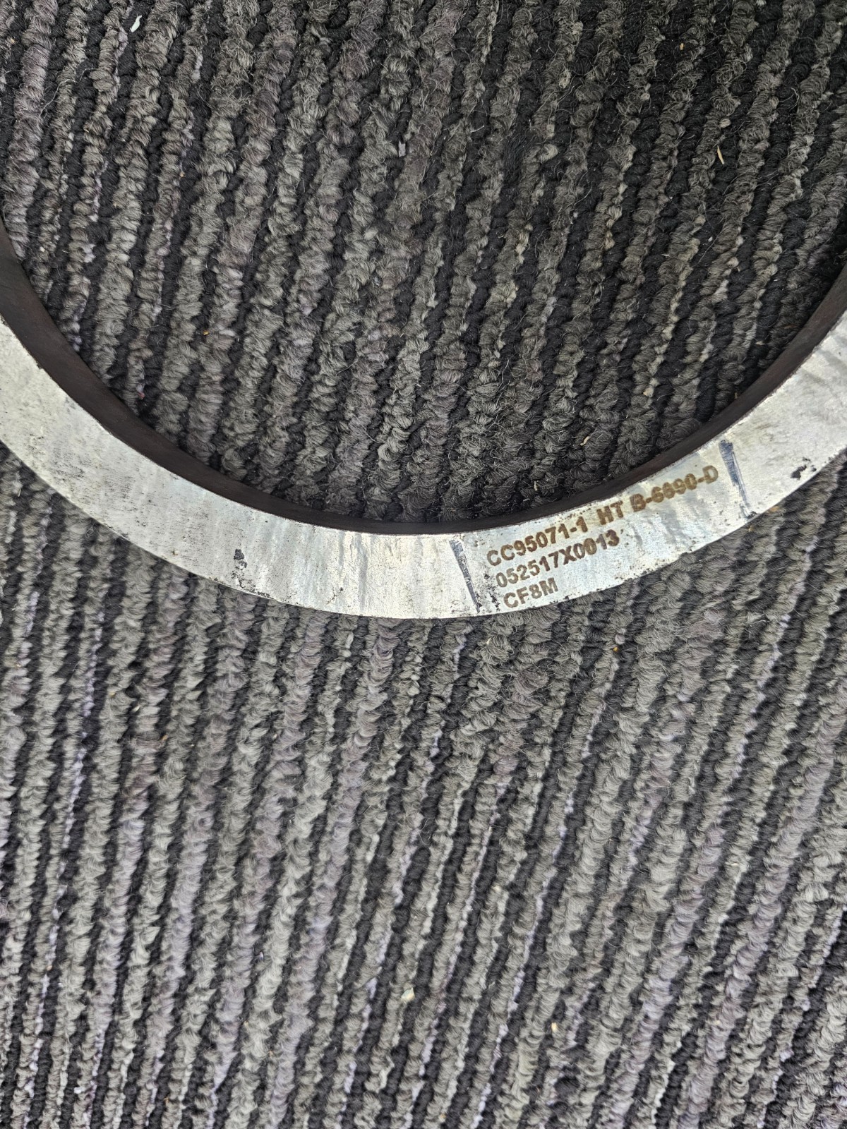 CC95071-1 HT B-6690-D Pump Wear Ring 052517X0013 CF8M Replacement Silver