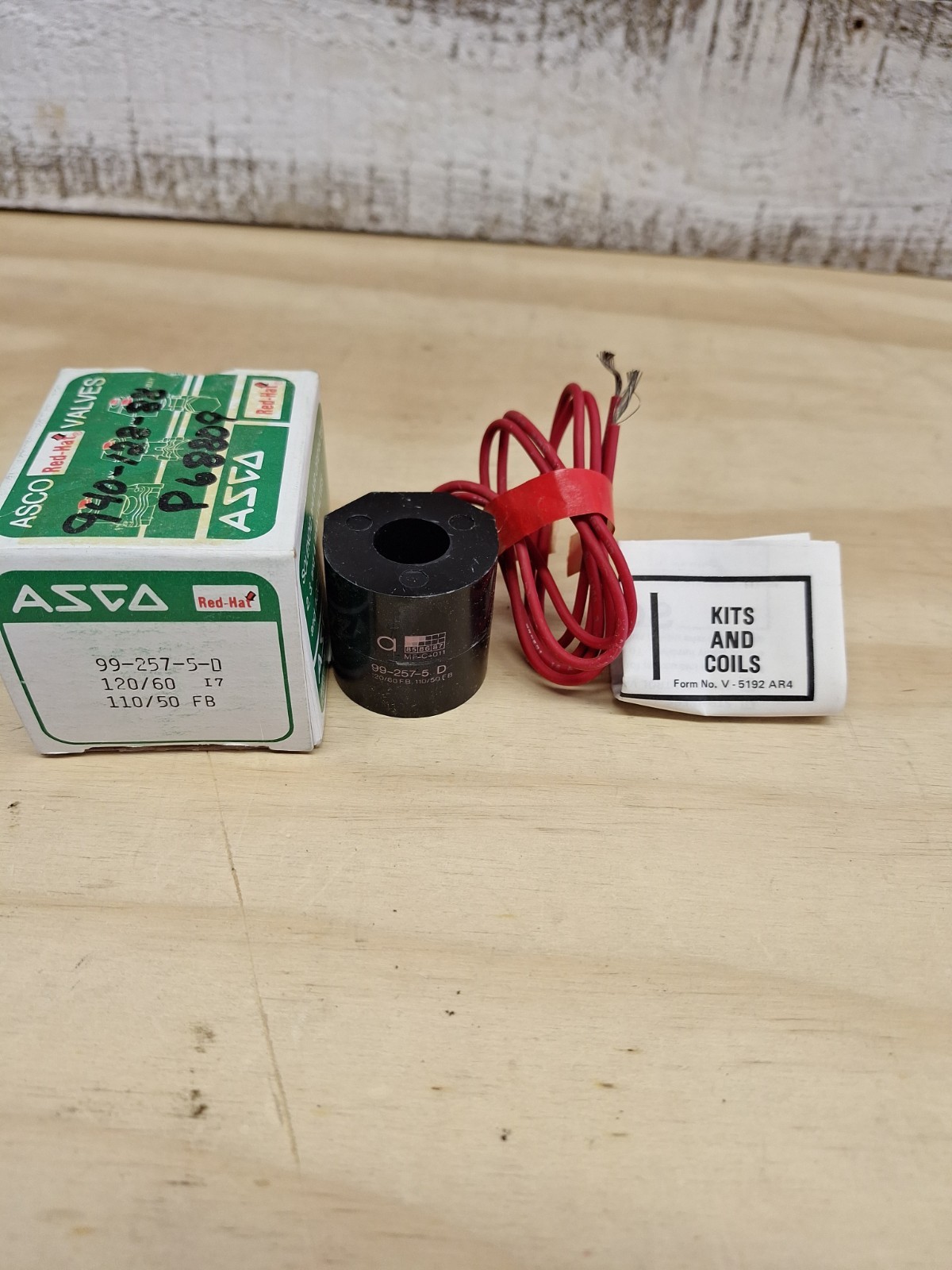 ASCO Red-Hat 99-257-5D Solenoid Valve Coil MP-C-011 120/60-110/50