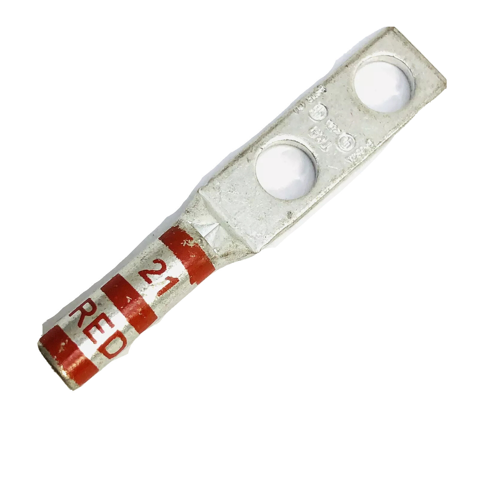 LOT OF 10 THOMAS & BETTS 2 HOLE 21 RED LUG 8-6 SOL