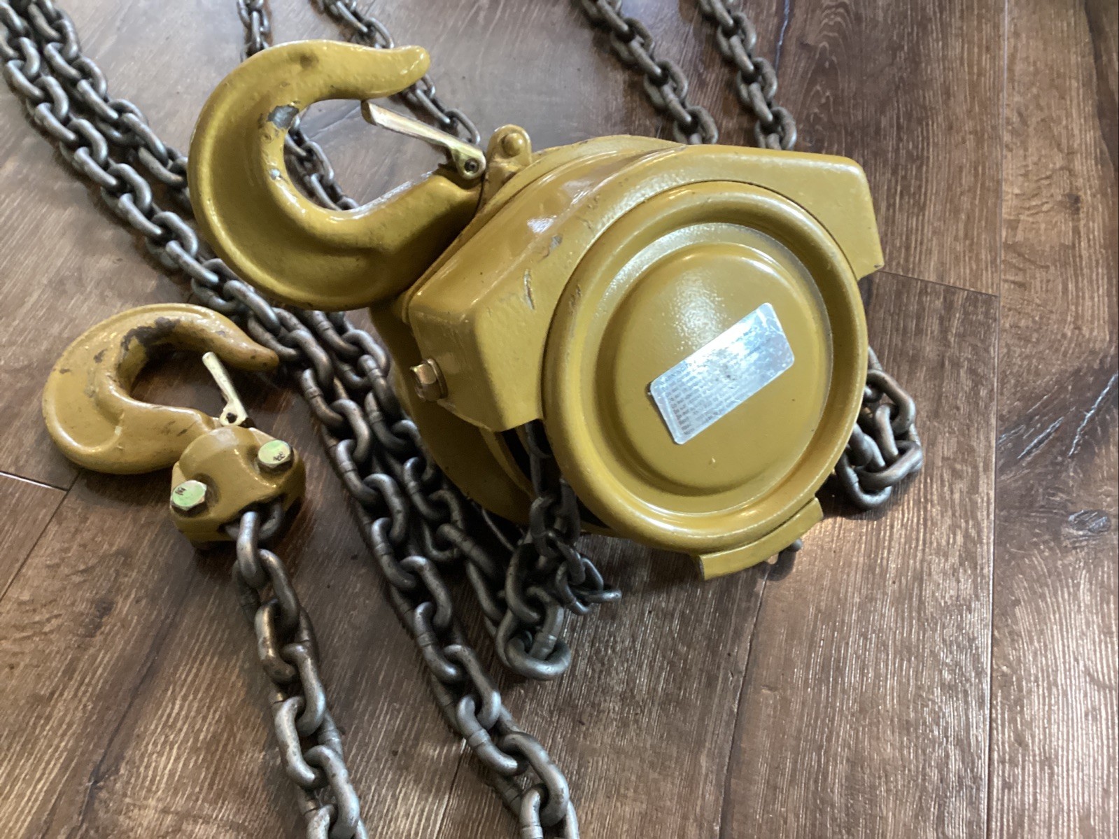 YALE SH-1 CHAIN HOIST 1 TON 10 Foot Drop Nice Shape Free Ship