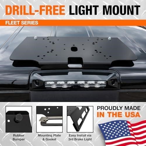 Buyers Product 8895556 Drill-Free Light Bar Cab Mount For RAM Classic, 2500-5500