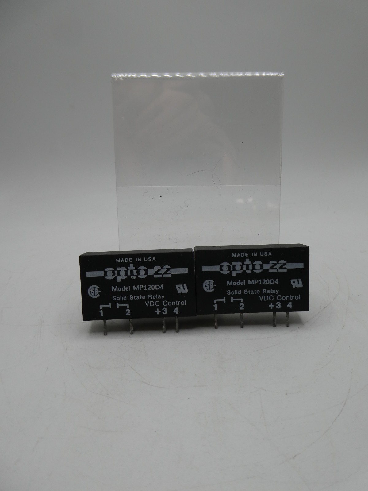 NEW, (LOT OF 2) OPTO 22 MODEL MP120D2 SOLID STATE RELAY
