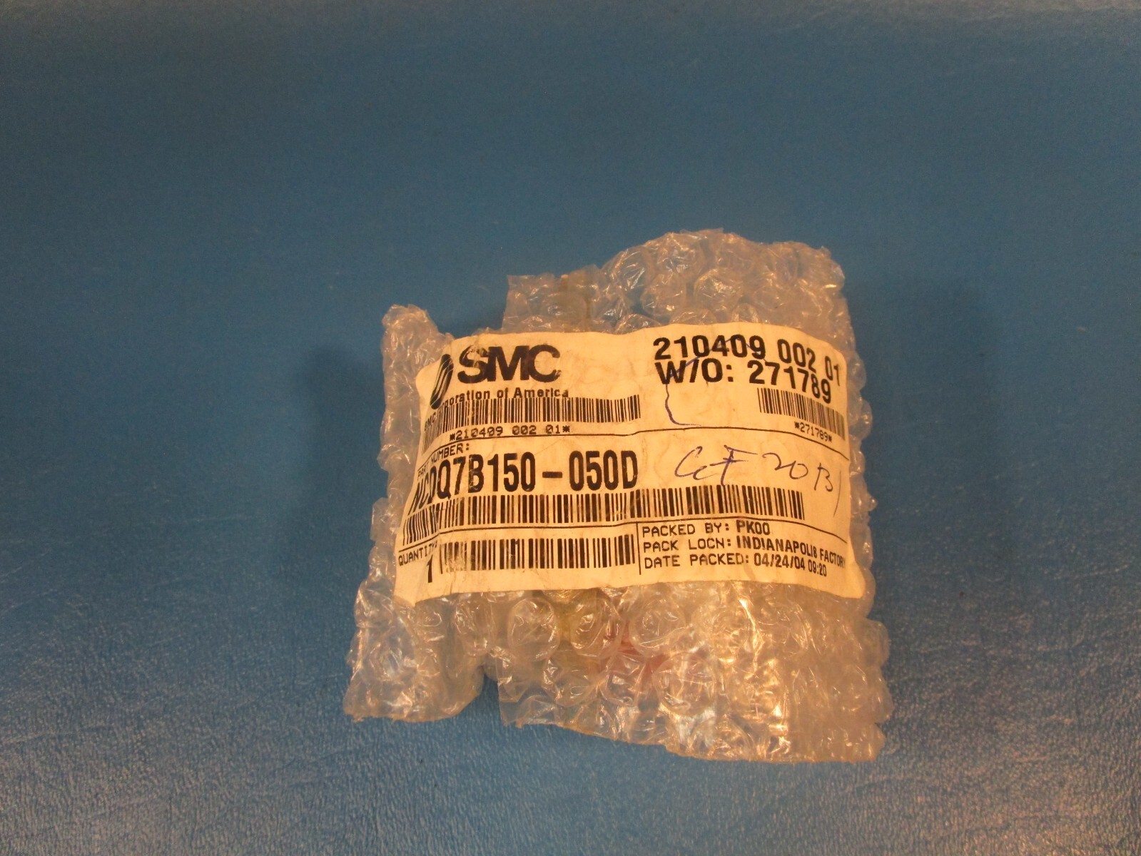 SMC NCDQ7B150-050D, CYLINDER, DOUBLE ACTING COMPACT CYLINDER
