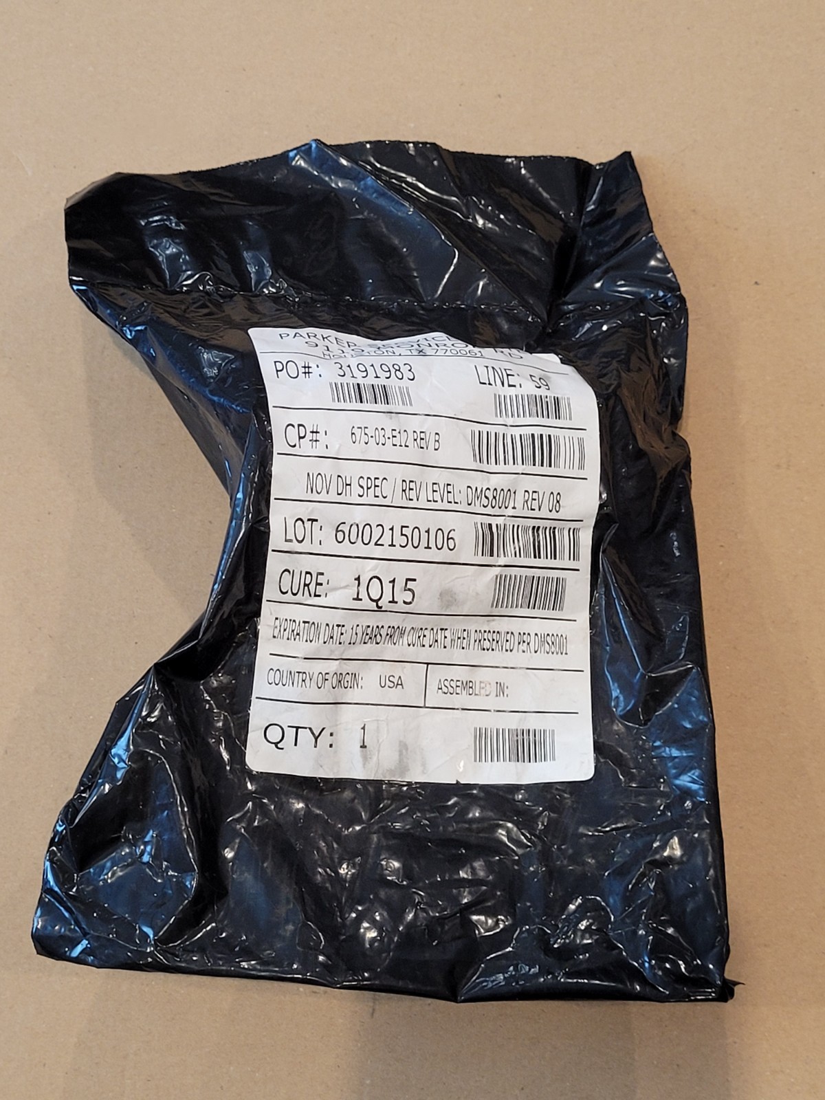 BO35970/AD NATIONAL OILWELL VARCO NOV RUBBER SEAL/GASKET