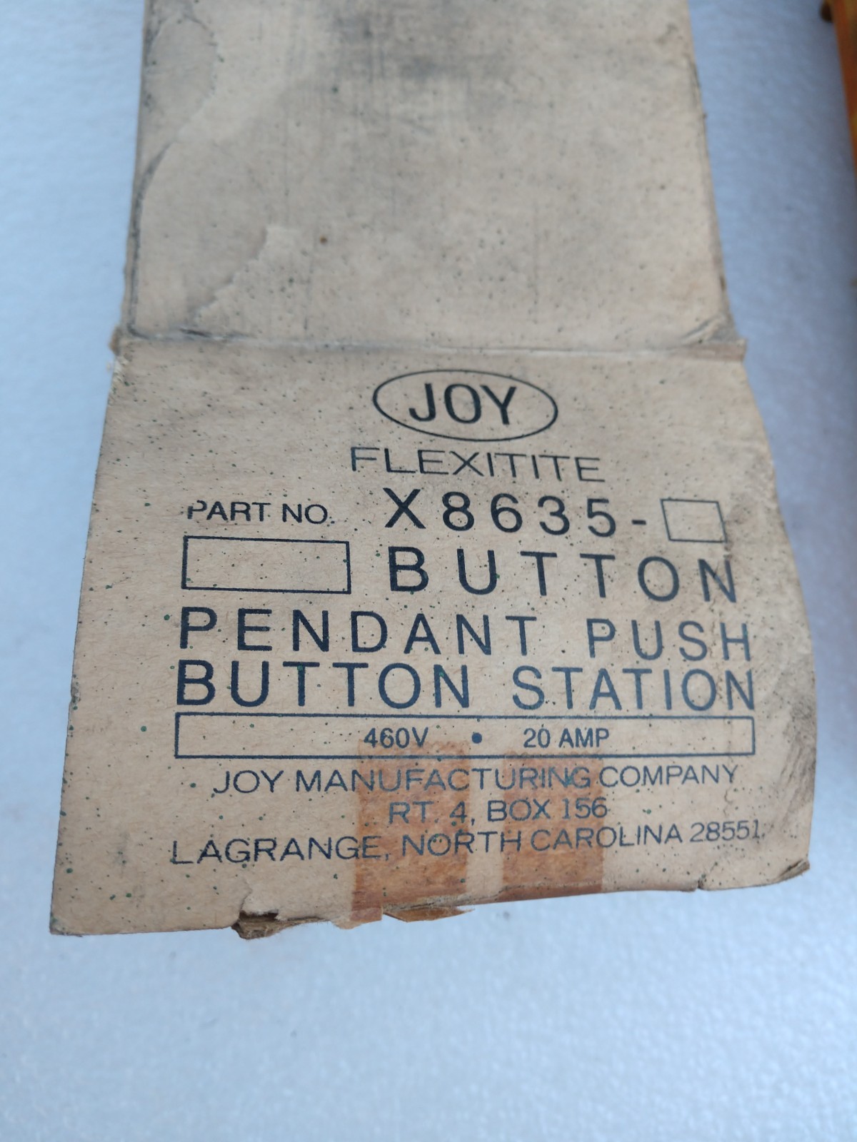 Joy Flexitite X8635 6 button crane control pendant BRAND NEW NOS