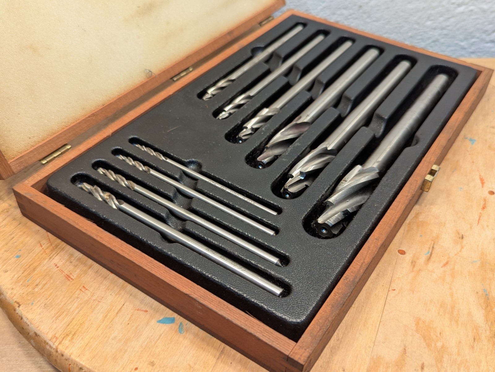 APT Alvord-Polk Series 500-S-10 Counterbore Set 10 Pc Complete w/ Case USA