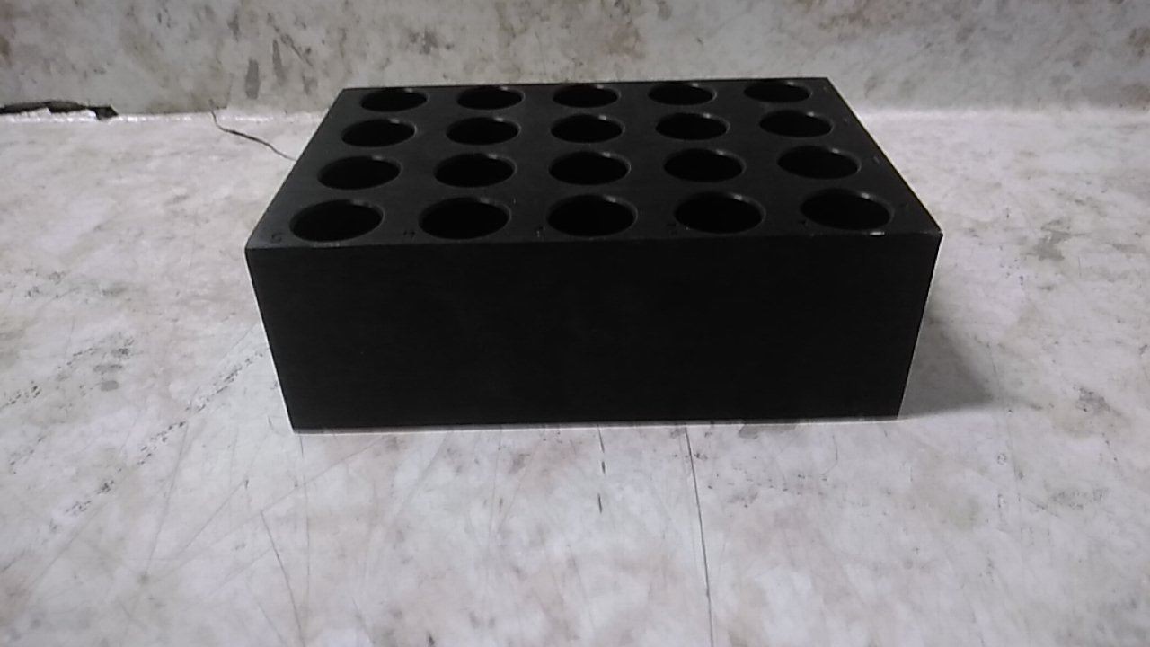Glas-Col R34 563 15 or 16mm Vial 20 Hole Heater Block