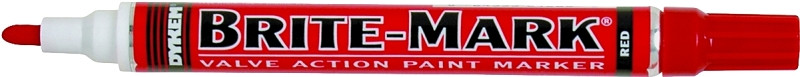 BRITE-MARK Medium Tip Paint Marker, Red