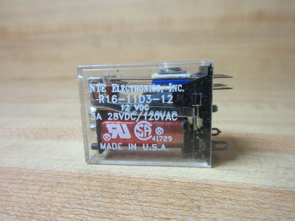 NTE R16-11D3-12V DC Relay R16-11D3-12