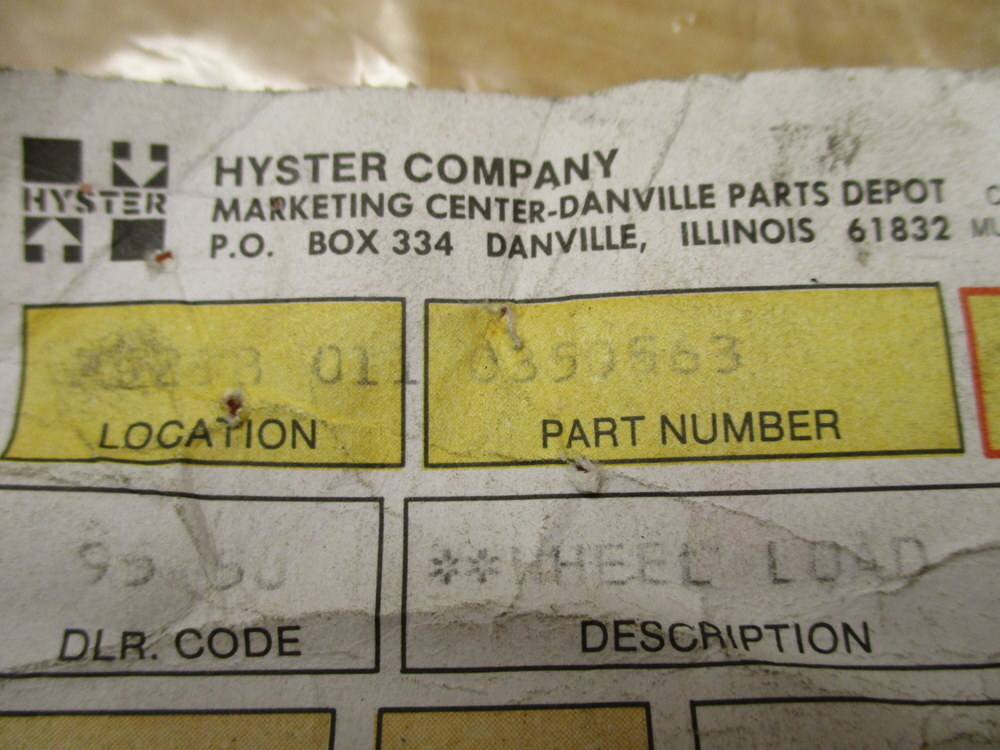 Hyster 0350563 Load Wheel