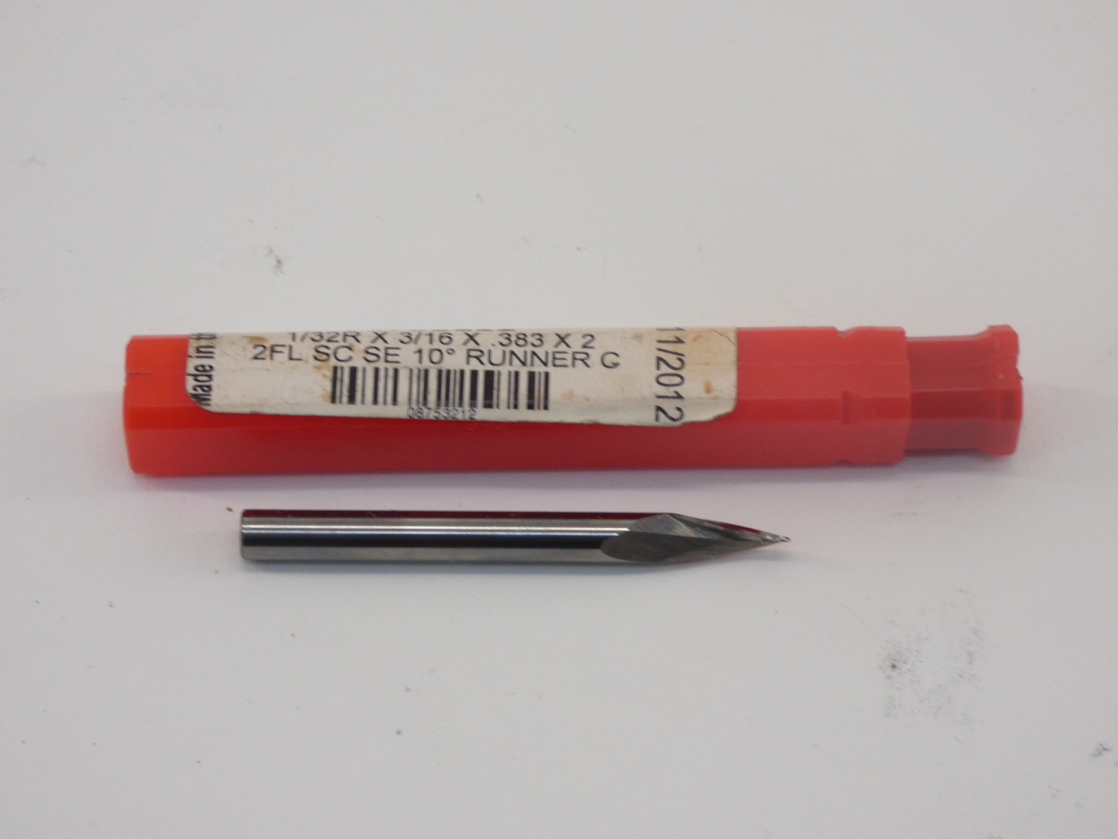 Accupro 08753212 End Mill, 1/32R x 3/16 x .383 x 2 – NEW Surplus!