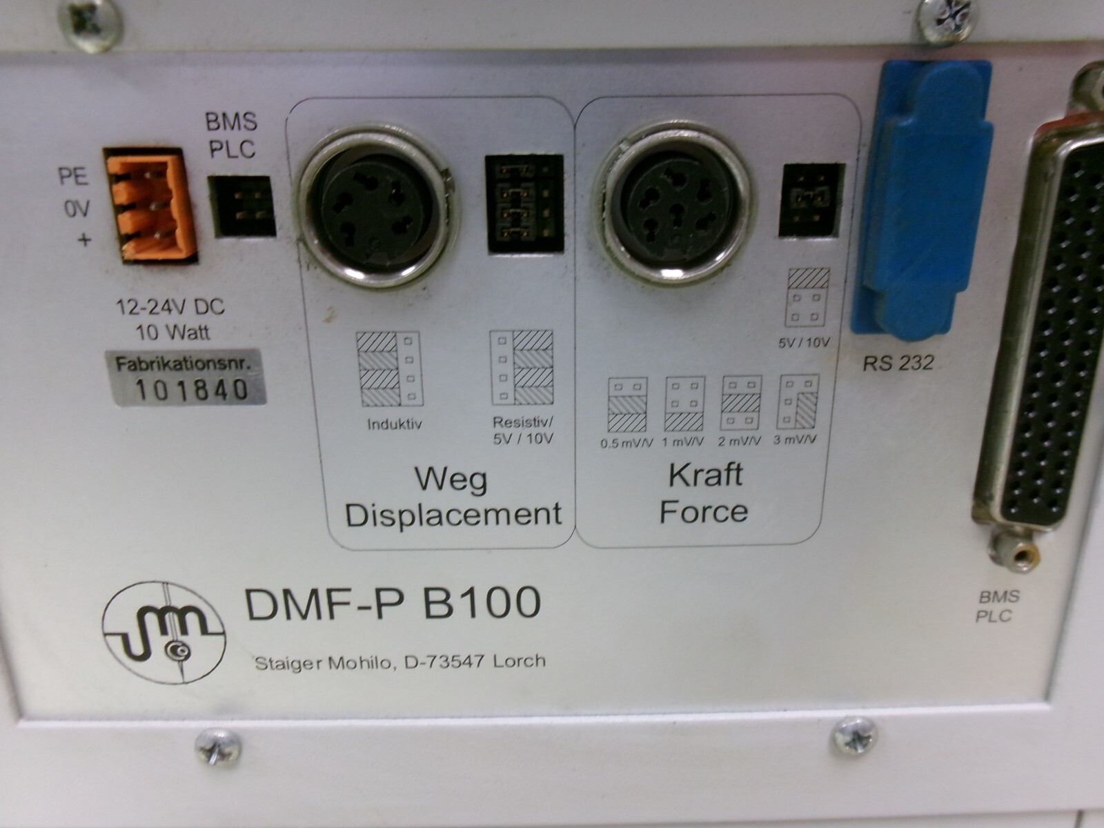 Cincinnatti Test Systems Sam-100 Signature Analysis Module DMF-PB100