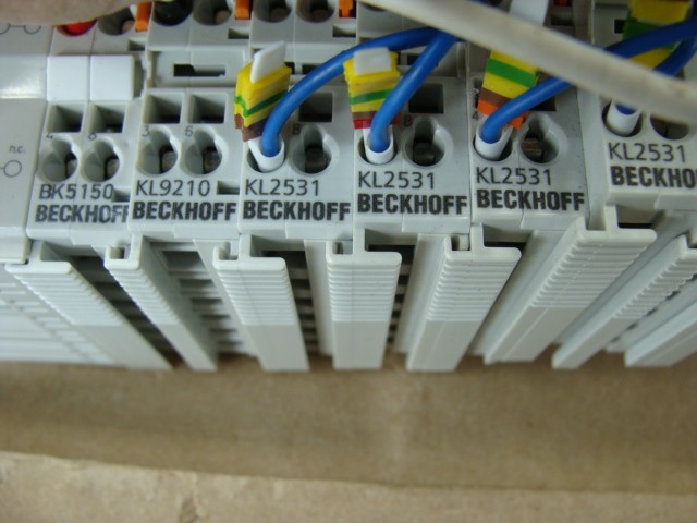BECKHOFF CANOPEN BUS COUPLER BK5150 W/KL9210 KL2531 KL9010