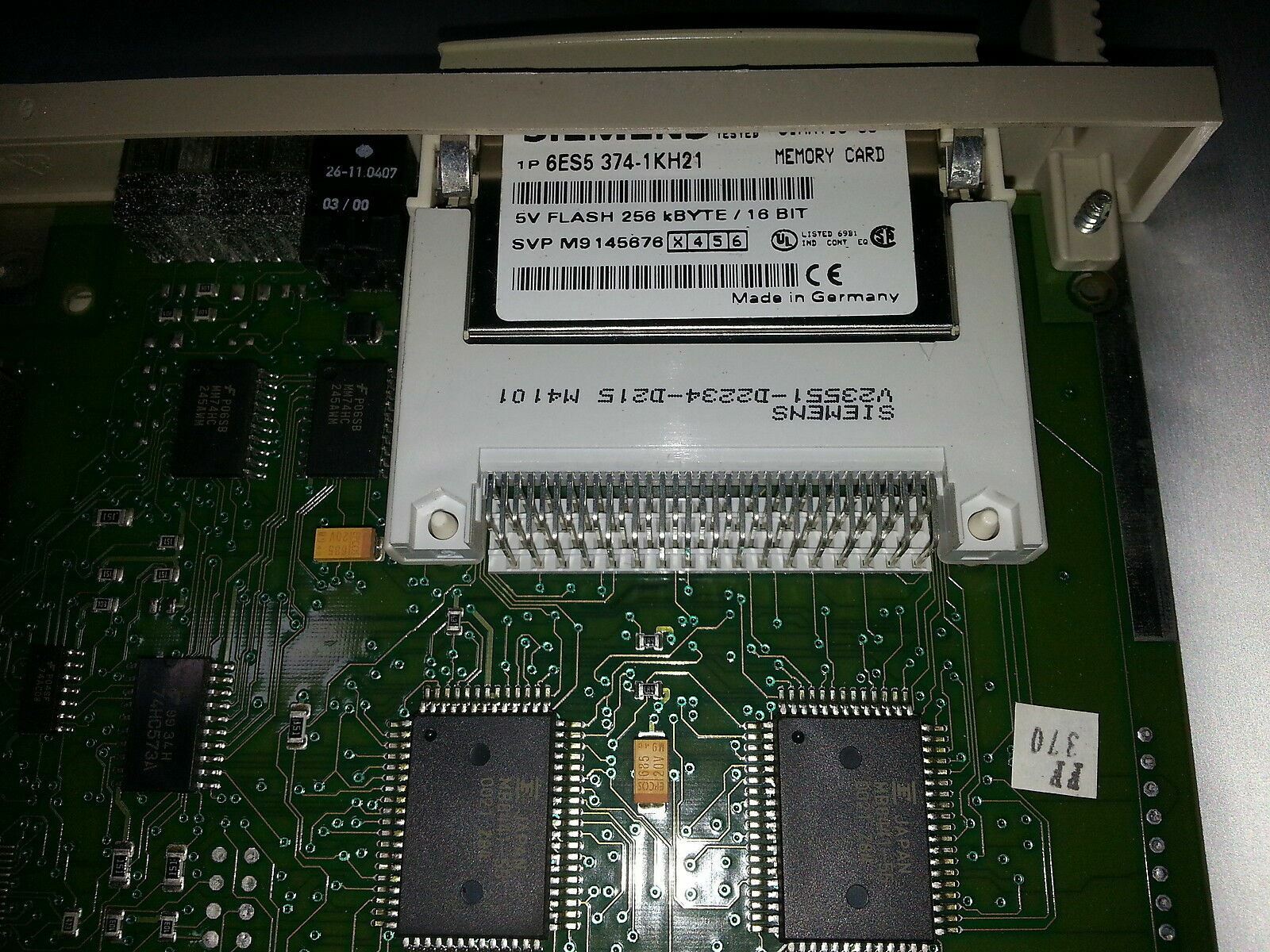 SIEMENS SIMATIC CONTROL BOARD 6ES5 308-3UC11 6ES5308-3UC11 MEMORY 6ES5 374-1KH21