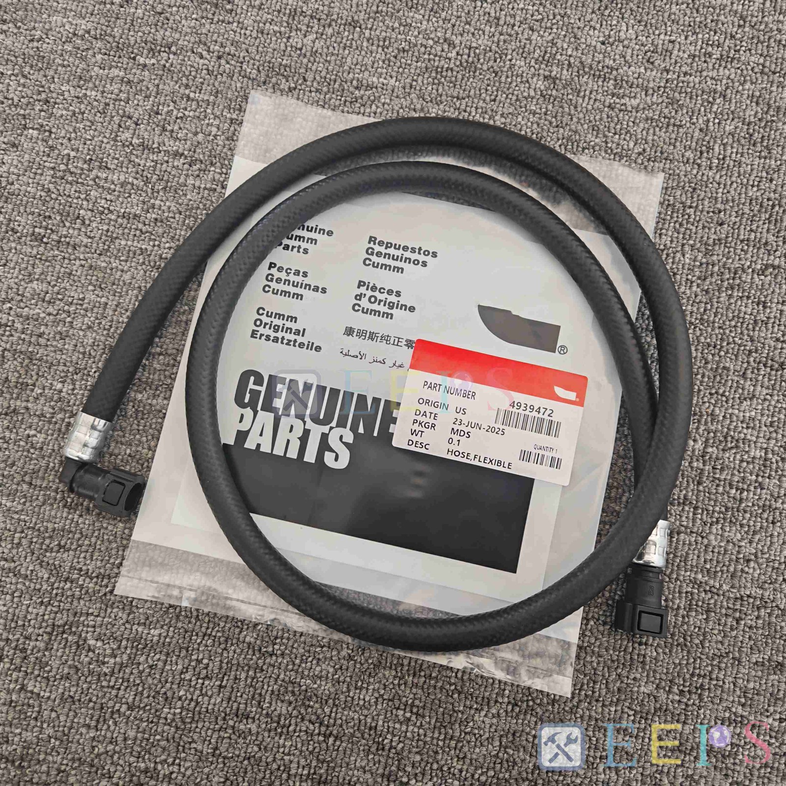 HOSE FLEXIBLE For Cummins 4B3.9 B5.9 6B5.9 B4.5 ISB 6.7 B129B B4.5S 4939472 US