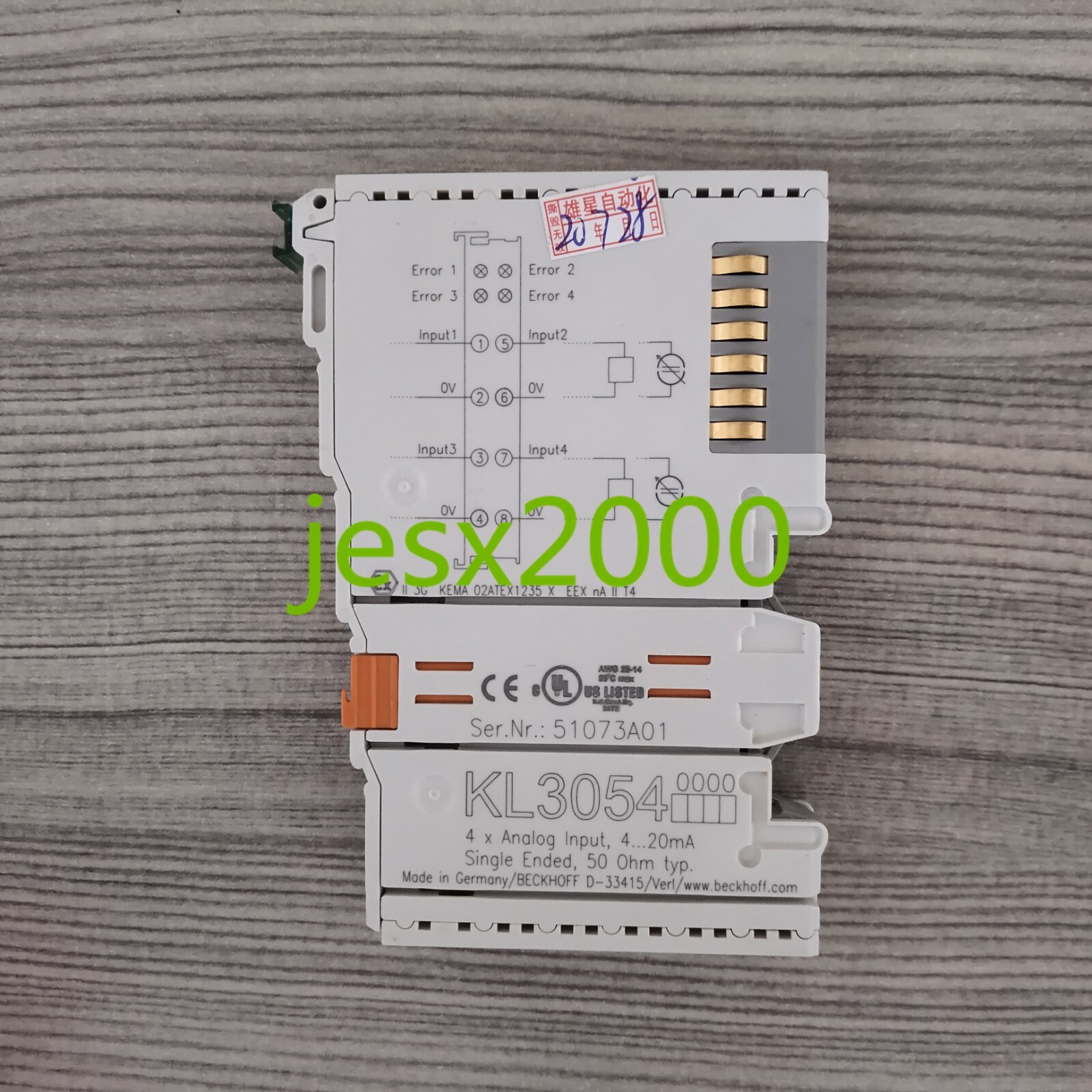 1PC USED BECKHOFF KL3054
